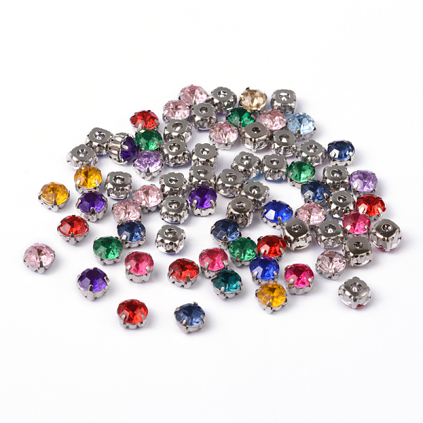 PandaHall Sew on Rhinestone, Multi-strand Links, Acrylic Rhinestone, with Brass Prong Settings, Garments Accessories, Mixed Color, 6x6x5mm..., Multicolor
PandaHall Sew on Rhinestone, Multi-strand Links, Acrylic Rhinestone, with Brass Prong Settings, Garments Accessories, Mixed Color, 6x6x5mm..., Multicolor
