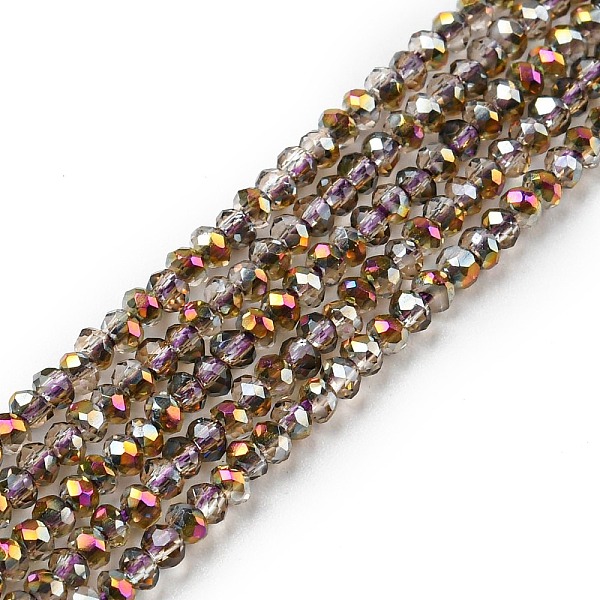 PandaHall Electroplate Glass Beads Strands, Half Plated, Faceted, Rondelle, Rosy Brown, 2~2.3x1.7~1.9mm, Hole: 0.3mm, about..., Gray
PandaHall Electroplate Glass Beads Strands, Half Plated, Faceted, Rondelle, Rosy Brown, 2~2.3x1.7~1.9mm, Hole: 0.3mm, about..., Gray
