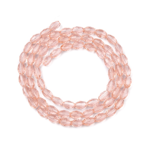 PandaHall Glass Beads Strands, Faceted, Oval, Pink, about 6mm long, 4mm thick, hole: 1mm, about 72pcs/strand Glass Oval Pink
PandaHall Glass Beads Strands, Faceted, Oval, Pink, about 6mm long, 4mm thick, hole: 1mm, about 72pcs/strand Glass Oval Pink