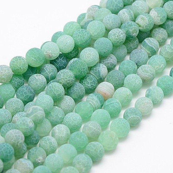 PandaHall Natural Weathered Agate Beads Strands, Dyed, Frosted, Round, Medium Aquamarine, 8mm, Hole: 1mm, about 46pcs/strand, 14~15 inch..., Green
PandaHall Natural Weathered Agate Beads Strands, Dyed, Frosted, Round, Medium Aquamarine, 8mm, Hole: 1mm, about 46pcs/strand, 14~15 inch..., Green
