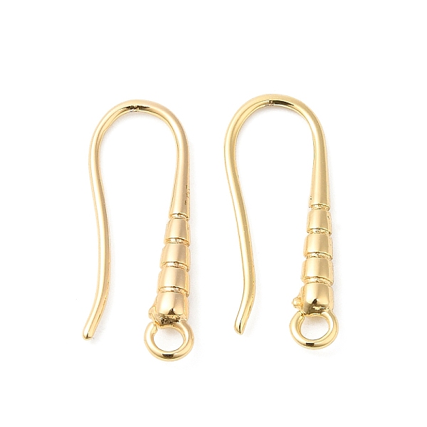 PandaHall Brass Earring Hooks, Ear Wire, with Loops, Real 18K Gold Plated, 19.5x2mm, Hole: 2mm, 20 Gauge, Pin: 0.8mm Brass
PandaHall Brass Earring Hooks, Ear Wire, with Loops, Real 18K Gold Plated, 19.5x2mm, Hole: 2mm, 20 Gauge, Pin: 0.8mm Brass