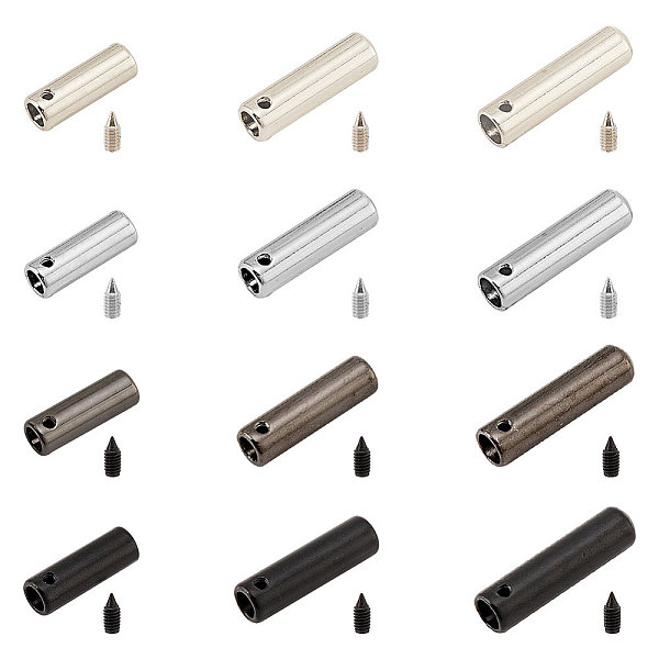 PandaHall 24 Set 12 Styles Alloy Cord End, Cord Ends with Iron Screw, Column, Mixed Color, 19.5~28x6~7mm, Hole: 2mm, Inner Diameter...
PandaHall 24 Set 12 Styles Alloy Cord End, Cord Ends with Iron Screw, Column, Mixed Color, 19.5~28x6~7mm, Hole: 2mm, Inner Diameter...