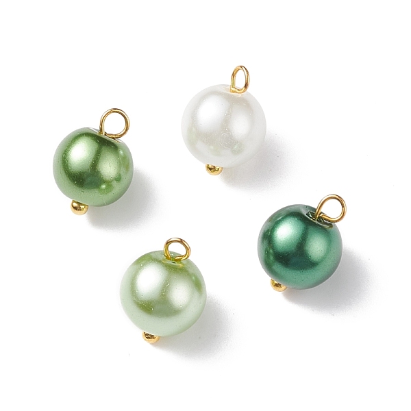 PandaHall Glass Pearl Pendants, with Golden Plated Brass Findings, Round, Lime, 11x8.5mm, Hole: 2mm Glass Round Green
PandaHall Glass Pearl Pendants, with Golden Plated Brass Findings, Round, Lime, 11x8.5mm, Hole: 2mm Glass Round Green