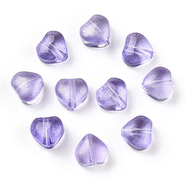 PandaHall Transparent Spray Painted Glass Beads, with Glitter Powder, Heart, Purple, 6x6x4mm, Hole: 0.7mm Glass Heart Purple
PandaHall Transparent Spray Painted Glass Beads, with Glitter Powder, Heart, Purple, 6x6x4mm, Hole: 0.7mm Glass Heart Purple
