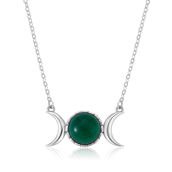 PandaHall Triple Moon Goddess Cubic Zirconia Pendant Necklace, Sterling Silver Jewelry for Women, Green, 15.75 inch(40cm) Cubic Zirconia...
PandaHall Triple Moon Goddess Cubic Zirconia Pendant Necklace, Sterling Silver Jewelry for Women, Green, 15.75 inch(40cm) Cubic Zirconia...
