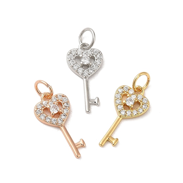 PandaHall Brass Cubic Zirconia Pendants, Cadmium Free & Lead Free, Key with Heart, Mixed Color, 17x8x2.5mm Brass+Cubic Zirconia Heart Clear
PandaHall Brass Cubic Zirconia Pendants, Cadmium Free & Lead Free, Key with Heart, Mixed Color, 17x8x2.5mm Brass+Cubic Zirconia Heart Clear