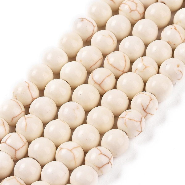 PandaHall Synthetic Turquoise Beads Strands, Dyed, Round, Beige, 8x7~7.5mm, Hole: 1mm, about 50pcs/strand, 14.5 inch(37cm) Synthetic..., Yellow
PandaHall Synthetic Turquoise Beads Strands, Dyed, Round, Beige, 8x7~7.5mm, Hole: 1mm, about 50pcs/strand, 14.5 inch(37cm) Synthetic..., Yellow