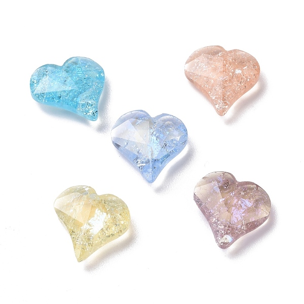 PandaHall Crackle Moonlight Style Glass Rhinestone Cabochons, Pointed Back, Heart, Mixed Color, 13x12x4.3mm Glass Rhinestone Heart..., Multicolor
PandaHall Crackle Moonlight Style Glass Rhinestone Cabochons, Pointed Back, Heart, Mixed Color, 13x12x4.3mm Glass Rhinestone Heart..., Multicolor