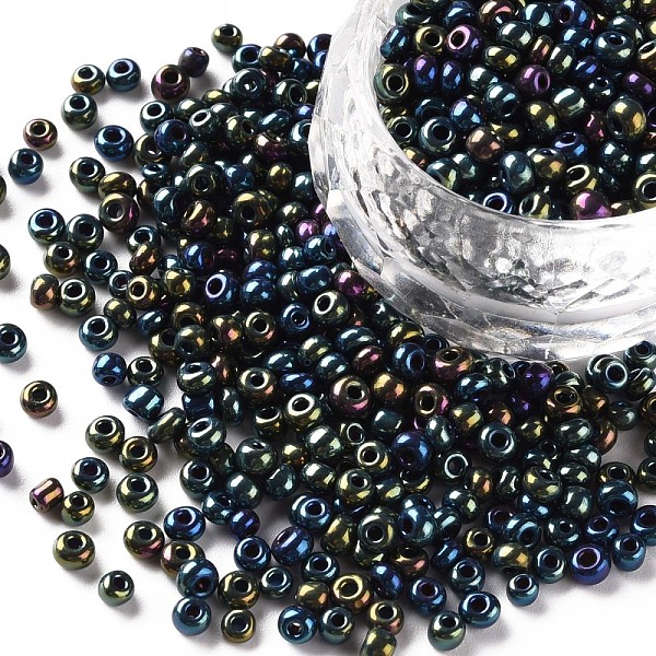 PandaHall 8/0 Glass Seed Beads, Iris Round, Colorful, 3mm, Hole: 1mm, about 10000pcs/pound Glass
PandaHall 8/0 Glass Seed Beads, Iris Round, Colorful, 3mm, Hole: 1mm, about 10000pcs/pound Glass