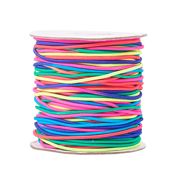 PandaHall Round Elastic Cord, with Nylon Outside and Rubber Inside, Colorful, 1.5mm, about 49.21 yards(45m)/roll Elastic Fibre Round
PandaHall Round Elastic Cord, with Nylon Outside and Rubber Inside, Colorful, 1.5mm, about 49.21 yards(45m)/roll Elastic Fibre Round