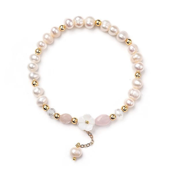 PandaHall Stretch Charm Bracelets, with Natural Rose Quartz Beads, Natural Pearl & Shell Beads, Glass Beads, Brass Beads and Cable Chains...
PandaHall Stretch Charm Bracelets, with Natural Rose Quartz Beads, Natural Pearl & Shell Beads, Glass Beads, Brass Beads and Cable Chains...