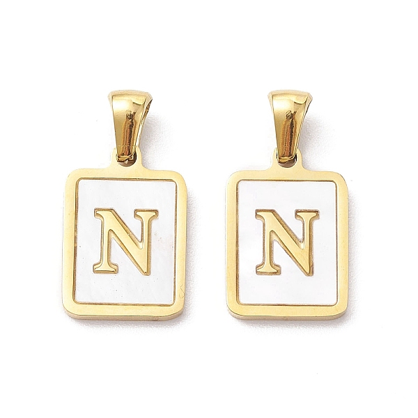 PandaHall Ion Plating(IP) 304 Stainless Steel Pave Shell Pendants, Rectangle Charm, Real 18K Gold Plated, Letter N, 17.5x12x1.5mm, Hole...
PandaHall Ion Plating(IP) 304 Stainless Steel Pave Shell Pendants, Rectangle Charm, Real 18K Gold Plated, Letter N, 17.5x12x1.5mm, Hole...