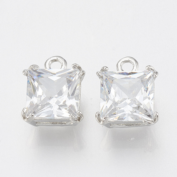 PandaHall Alloy Cubic Zirconia Charms, Square, Platinum, 12x9.5x6mm, Hole: 1.6mm Alloy+Cubic Zirconia Square
PandaHall Alloy Cubic Zirconia Charms, Square, Platinum, 12x9.5x6mm, Hole: 1.6mm Alloy+Cubic Zirconia Square