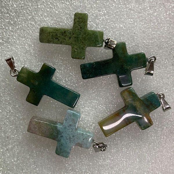 PandaHall Natural Indian Agate Pendants, with Platinum Tone Brass Findings, Cross, 25x18mm Indian Agate Cross
PandaHall Natural Indian Agate Pendants, with Platinum Tone Brass Findings, Cross, 25x18mm Indian Agate Cross