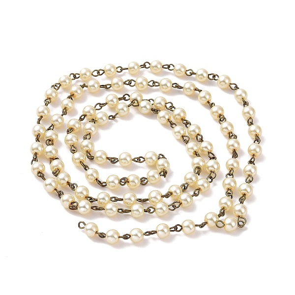 PandaHall Handmade Round Glass Pearl Beads Chains for Necklaces Bracelets Making, with Antique Bronze Iron Eye Pin, Unwelded, Lemon Chiffon..., Yellow
PandaHall Handmade Round Glass Pearl Beads Chains for Necklaces Bracelets Making, with Antique Bronze Iron Eye Pin, Unwelded, Lemon Chiffon..., Yellow