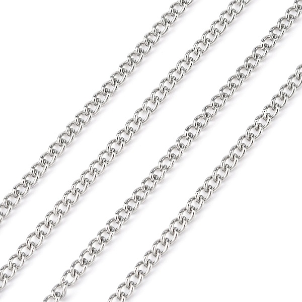 PandaHall 304 Stainless Steel Curb Chains, with Spool, Unwelded, Stainless Steel Color, 4x3x1mm, about 32.8 Feet(10m)/roll 304 Stainless...
PandaHall 304 Stainless Steel Curb Chains, with Spool, Unwelded, Stainless Steel Color, 4x3x1mm, about 32.8 Feet(10m)/roll 304 Stainless...