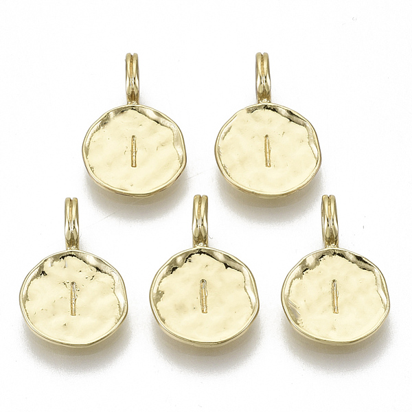 PandaHall Alloy Pendants, Cadmium Free & Nickel Free & Lead Free, Flat Round with Letter, Real 18K Gold Plated, Letter.I, 17x11.5x1.5mm...
PandaHall Alloy Pendants, Cadmium Free & Nickel Free & Lead Free, Flat Round with Letter, Real 18K Gold Plated, Letter.I, 17x11.5x1.5mm...