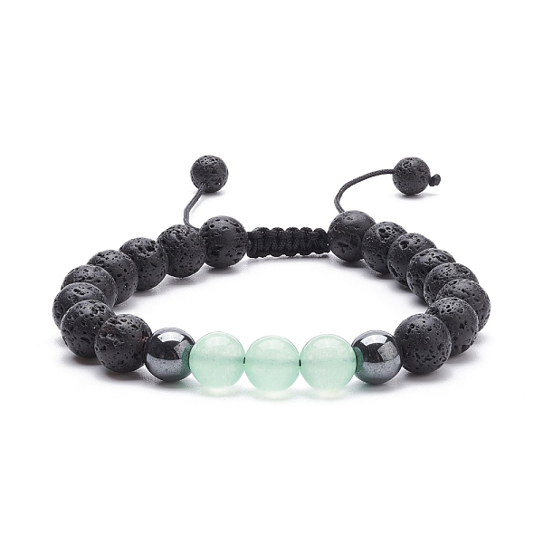 PandaHall Natural Malaysia Jade(Dyed) & Lava Rock & Synthetic Hematite Braided Bead Bracelet, Essential Oil Gemstone Jewelry for Women...
PandaHall Natural Malaysia Jade(Dyed) & Lava Rock & Synthetic Hematite Braided Bead Bracelet, Essential Oil Gemstone Jewelry for Women...