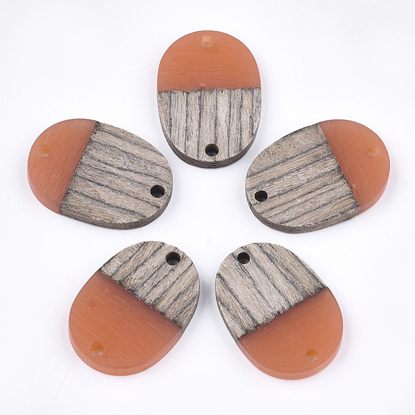 PandaHall Resin & Wenge Wood Links connectors, Oval, Coral, 25x18x3~4mm, Hole: 2mm Resin+Wood Oval Red
PandaHall Resin & Wenge Wood Links connectors, Oval, Coral, 25x18x3~4mm, Hole: 2mm Resin+Wood Oval Red