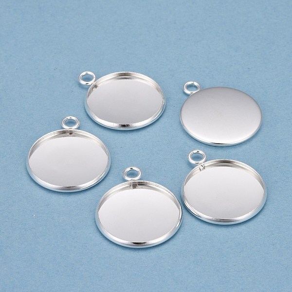 PandaHall 304 Stainless Steel Pendant Cabochon Settings, Plain Edge Bezel Cups, Flat Round, Silver, Tray: 20mm, 27x22x2mm, Hole: 3mm 304...
PandaHall 304 Stainless Steel Pendant Cabochon Settings, Plain Edge Bezel Cups, Flat Round, Silver, Tray: 20mm, 27x22x2mm, Hole: 3mm 304...