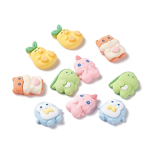 PandaHall Lovely Opaque Resin Cabochons, DIY Accessories, Dinosaur & Unicorn & Duck & Penguin & Fox, Mixed Color, 19x14x6mm Resin Mixed..., Multicolor
PandaHall Lovely Opaque Resin Cabochons, DIY Accessories, Dinosaur & Unicorn & Duck & Penguin & Fox, Mixed Color, 19x14x6mm Resin Mixed..., Multicolor