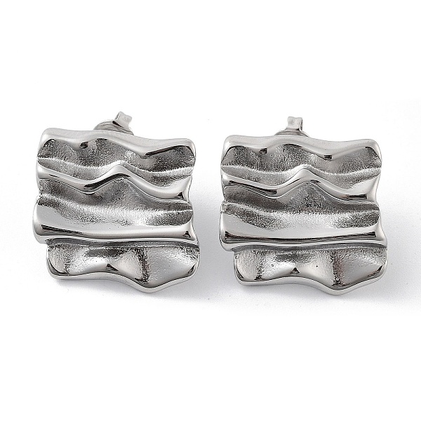PandaHall 304 Stainless Steel Stud Earrings, Twist Square, Stainless Steel Color, 21x22.5mm 304 Stainless Steel Square
PandaHall 304 Stainless Steel Stud Earrings, Twist Square, Stainless Steel Color, 21x22.5mm 304 Stainless Steel Square