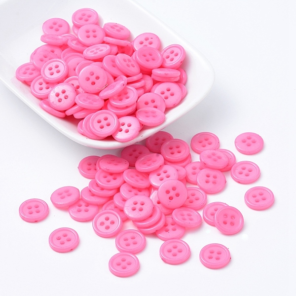 PandaHall Acrylic Sewing Buttons, Plastic Shirt Buttons for Costume Design, 4-Hole, Dyed, Flat Round, Pink, 12x2mm, Hole: 1mm Acrylic Flat...
PandaHall Acrylic Sewing Buttons, Plastic Shirt Buttons for Costume Design, 4-Hole, Dyed, Flat Round, Pink, 12x2mm, Hole: 1mm Acrylic Flat...