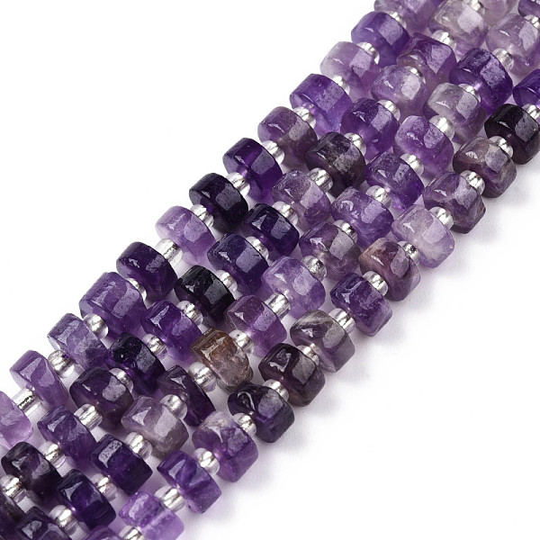 PandaHall Natural Amethyst Beads Strands, with Seed Beads, Heishi Beads, Flat Round/Disc, 6~6.5x3~3.5mm, Hole: 1mm, about 35~42pcs/strand...
PandaHall Natural Amethyst Beads Strands, with Seed Beads, Heishi Beads, Flat Round/Disc, 6~6.5x3~3.5mm, Hole: 1mm, about 35~42pcs/strand...