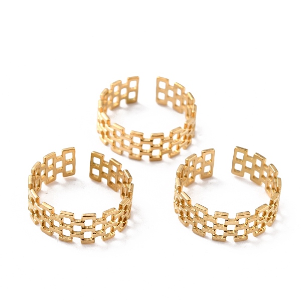 PandaHall Ion Plating(IP) 304 Stainless Steel Finger Rings, Cuff Rings, Long-Lasting Plated, Square, Golden, US Size 7 3/4(17.9mm), 7mm 304...
PandaHall Ion Plating(IP) 304 Stainless Steel Finger Rings, Cuff Rings, Long-Lasting Plated, Square, Golden, US Size 7 3/4(17.9mm), 7mm 304...