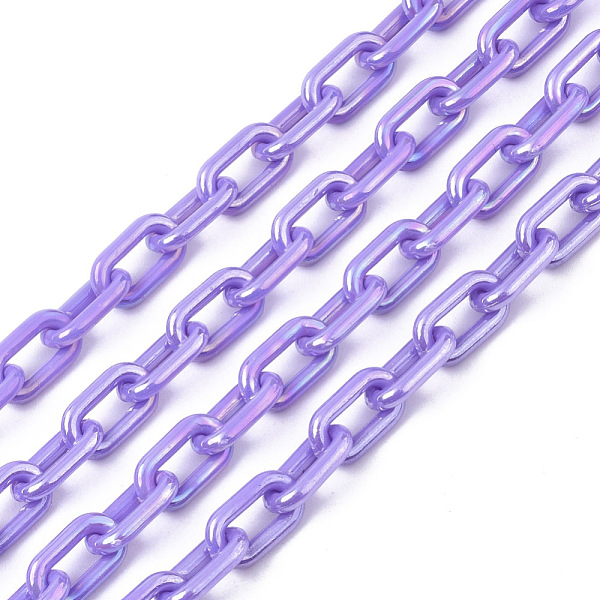 PandaHall Acrylic Opaque Cable Chains, AB Color, Oval, Medium Purple, 13x8x2mm, 19.68 inch(50cm)/strand Acrylic Purple
PandaHall Acrylic Opaque Cable Chains, AB Color, Oval, Medium Purple, 13x8x2mm, 19.68 inch(50cm)/strand Acrylic Purple