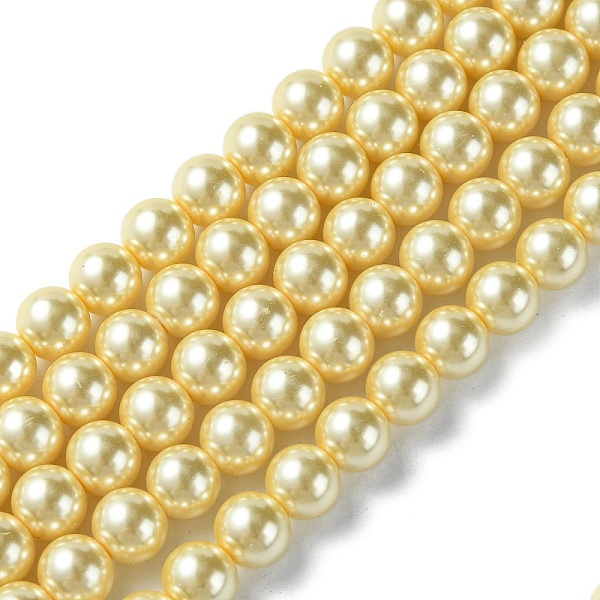 PandaHall Eco-Friendly Dyed Glass Pearl Round Beads Strands, Grade A, Cotton Cord Threaded, Light Khaki, 8mm, Hole: 0.7~1.1mm, about...
PandaHall Eco-Friendly Dyed Glass Pearl Round Beads Strands, Grade A, Cotton Cord Threaded, Light Khaki, 8mm, Hole: 0.7~1.1mm, about...