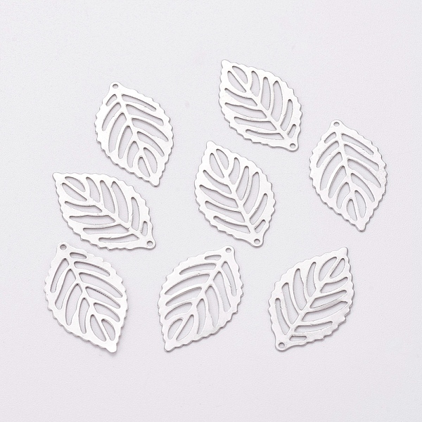 PandaHall 304 Stainless Steel Pendants, Leaf, Stainless Steel Color, 23.5x14x0.4mm, Hole: 0.8mm 304 Stainless Steel Leaf
PandaHall 304 Stainless Steel Pendants, Leaf, Stainless Steel Color, 23.5x14x0.4mm, Hole: 0.8mm 304 Stainless Steel Leaf