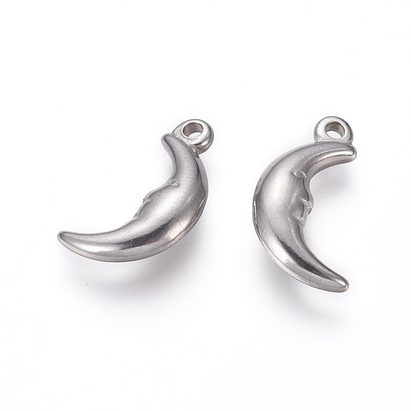 PandaHall 304 Stainless Steel Pendants, Moon, Stainless Steel Color, 16x8x3mm, Hole: 1.4mm 304 Stainless Steel Moon
PandaHall 304 Stainless Steel Pendants, Moon, Stainless Steel Color, 16x8x3mm, Hole: 1.4mm 304 Stainless Steel Moon
