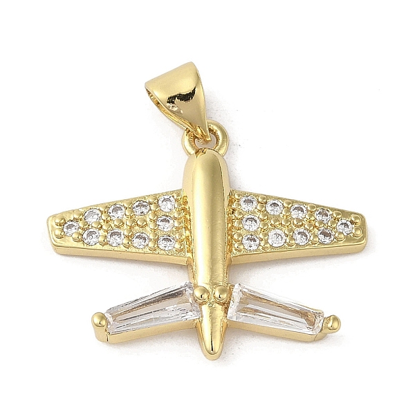 PandaHall Rack Plating Brass Micro Pave Cubic Zirconia Pendants, Airplane, Long-Lasting Plated, Cadmium Free & Lead Free, Real 18K Gold..., Clear
PandaHall Rack Plating Brass Micro Pave Cubic Zirconia Pendants, Airplane, Long-Lasting Plated, Cadmium Free & Lead Free, Real 18K Gold..., Clear