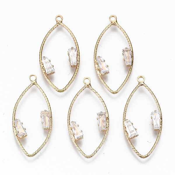 PandaHall Brass Micro Pave Cubic Zirconia Pendants, Light Gold, Long-Lasting Plated, Cadmium Free & Lead Free, Oval, Clear, 28x13x2.5mm...
PandaHall Brass Micro Pave Cubic Zirconia Pendants, Light Gold, Long-Lasting Plated, Cadmium Free & Lead Free, Oval, Clear, 28x13x2.5mm...