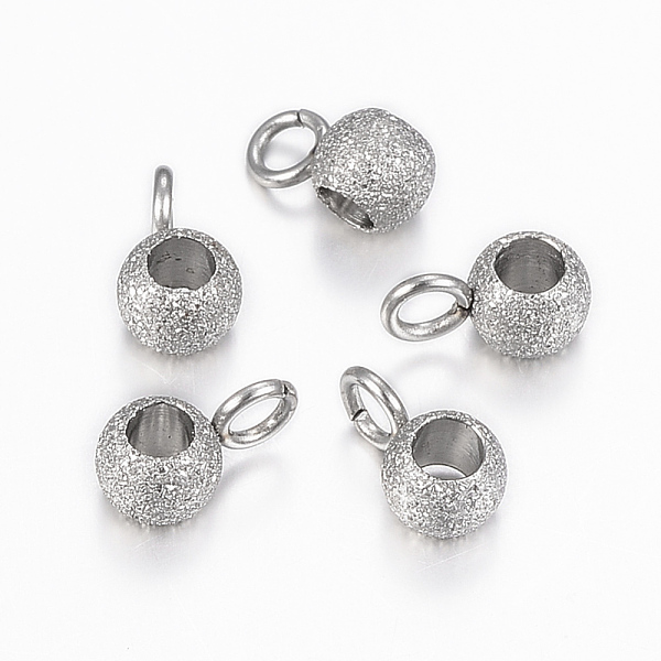PandaHall 304 Stainless Steel Tube Bails, Loop Bails, Textured, Rondelle Bail Beads, Stainless Steel Color, 7x4x3mm, Hole: 2mm, Inner...
PandaHall 304 Stainless Steel Tube Bails, Loop Bails, Textured, Rondelle Bail Beads, Stainless Steel Color, 7x4x3mm, Hole: 2mm, Inner...