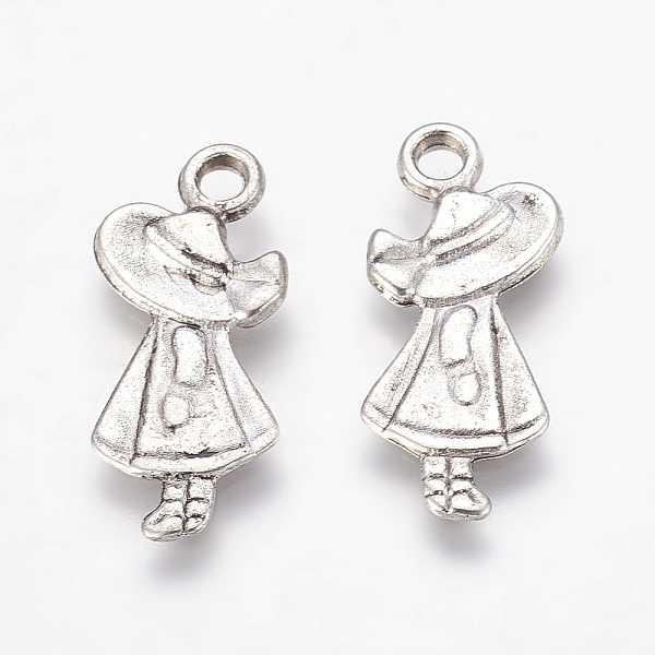 PandaHall Tibetan Silver Pendant, Girl, Antique Silver, Lead Free and Cadmium Free, 25mm long, 11mm wide, 2.5mm thick, hole: 2.5mm Alloy...
PandaHall Tibetan Silver Pendant, Girl, Antique Silver, Lead Free and Cadmium Free, 25mm long, 11mm wide, 2.5mm thick, hole: 2.5mm Alloy...
