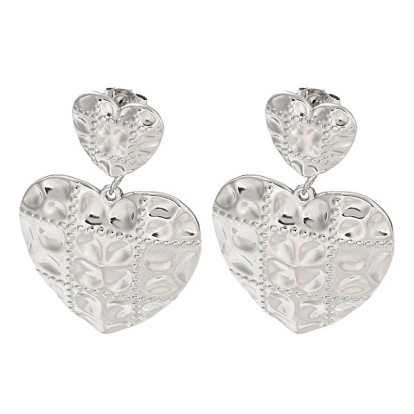 PandaHall 304 Stainless Steel Ear Studs, Heart, Stainless Steel Color, 42x27mm 304 Stainless Steel Heart
PandaHall 304 Stainless Steel Ear Studs, Heart, Stainless Steel Color, 42x27mm 304 Stainless Steel Heart