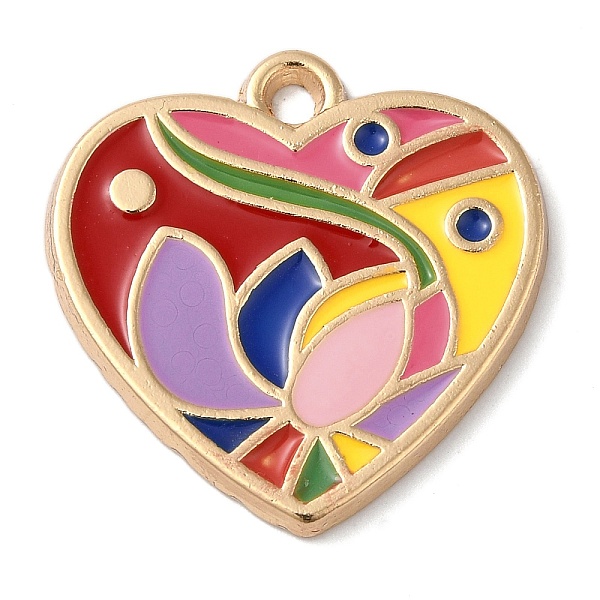 PandaHall Zinc Alloy Enamel Pendants, Golden, Heart Charm, Red, 25x25x2mm, Hole: 3mm Alloy+Enamel Heart Red
PandaHall Zinc Alloy Enamel Pendants, Golden, Heart Charm, Red, 25x25x2mm, Hole: 3mm Alloy+Enamel Heart Red