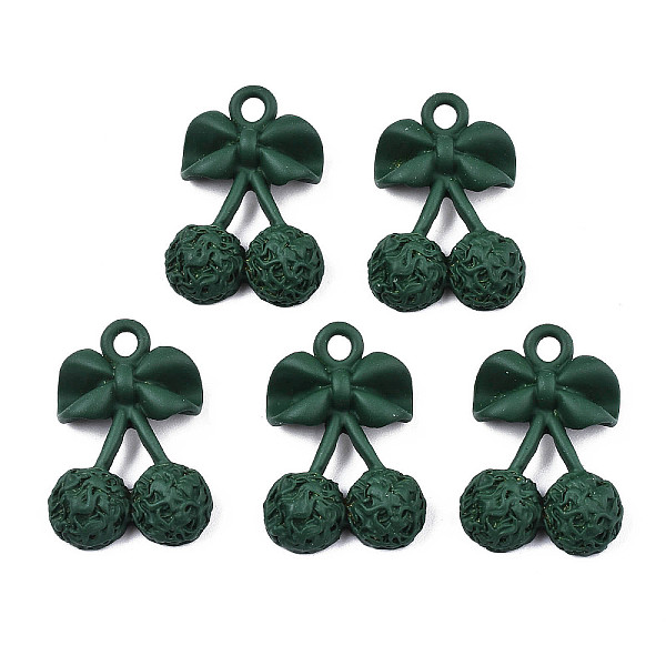 PandaHall Spray Painted Alloy Pendants, Cadmium Free & Lead Free, Bowknot with Cherry Shape, Dark Green, 22.5x15.5x5.5mm, Hole: 2mm Alloy...
PandaHall Spray Painted Alloy Pendants, Cadmium Free & Lead Free, Bowknot with Cherry Shape, Dark Green, 22.5x15.5x5.5mm, Hole: 2mm Alloy...