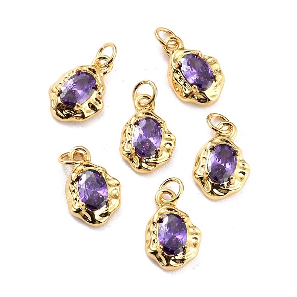 PandaHall Brass Pave Cubic Zirconia Pendant, Long-Lasting Plated, Real 18K Gold Plated, Oval, Purple, 12x8x3mm, Hole: 2.6mm Brass+Cubic...
PandaHall Brass Pave Cubic Zirconia Pendant, Long-Lasting Plated, Real 18K Gold Plated, Oval, Purple, 12x8x3mm, Hole: 2.6mm Brass+Cubic...