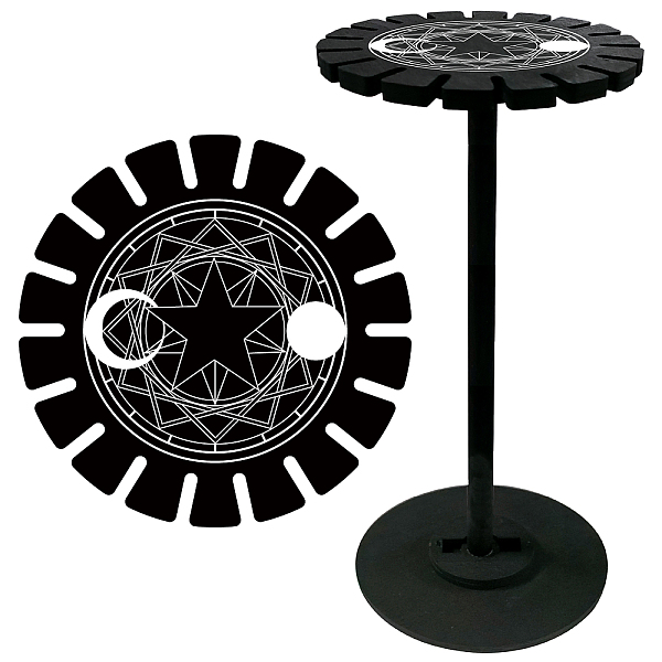 PandaHall Wooden Wheel, Wooden Display Shelf, Black Holder Stand, Rustic Divination Pendulum Storage Rack, Witch Stuff, Star, 120x10mm, Hole...
PandaHall Wooden Wheel, Wooden Display Shelf, Black Holder Stand, Rustic Divination Pendulum Storage Rack, Witch Stuff, Star, 120x10mm, Hole...