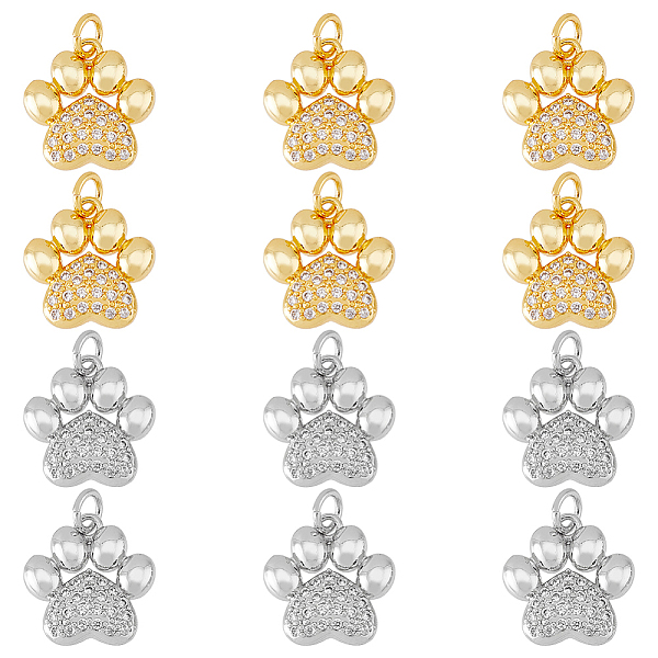 PandaHall DICOSMETIC 12Pcs 2 Colors Rack Plating Brass Micro Pave Cubic Zirconia Charms, with Jump Ring, Long-Lasting Plated, Cadmium Free &..., Clear
PandaHall DICOSMETIC 12Pcs 2 Colors Rack Plating Brass Micro Pave Cubic Zirconia Charms, with Jump Ring, Long-Lasting Plated, Cadmium Free &..., Clear