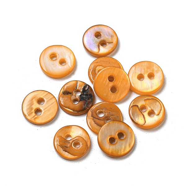 PandaHall Freshwater Shell Buttons, 2-Hole, Flat Round, Orange, 9x1~2mm, Hole: 1.5mm Shell Flat Round Orange
PandaHall Freshwater Shell Buttons, 2-Hole, Flat Round, Orange, 9x1~2mm, Hole: 1.5mm Shell Flat Round Orange