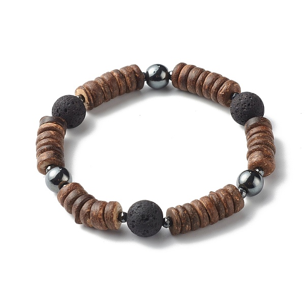 PandaHall Natural Coconut Rondelle Beads Stretch Bracelet for Men Women, Oil Diffuser Lava Rock Beads & Non-Magnetic Synthetic Hematite...
PandaHall Natural Coconut Rondelle Beads Stretch Bracelet for Men Women, Oil Diffuser Lava Rock Beads & Non-Magnetic Synthetic Hematite...