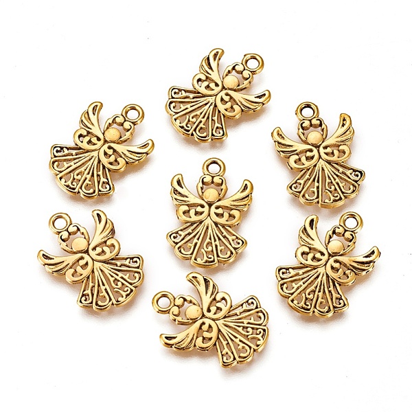PandaHall Tibetan Style Alloy Pendants, Cadmium Free & Lead Free, Angel, Antique Golden, 20x14x1mm, Hole : 1.5mm Alloy Angel & Fairy
PandaHall Tibetan Style Alloy Pendants, Cadmium Free & Lead Free, Angel, Antique Golden, 20x14x1mm, Hole : 1.5mm Alloy Angel & Fairy