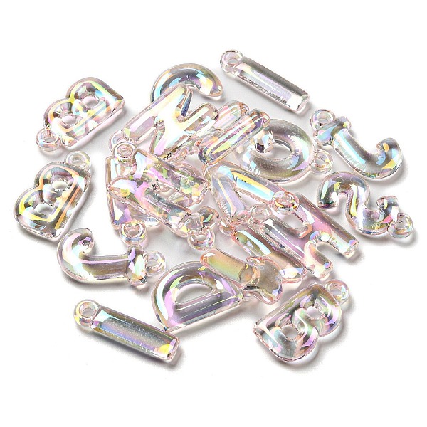 PandaHall Transparent UV Plating Acrylic Pendants, Iridescent, Letter, Lilac, 30x7.5~23x5~6.5mm, Hole: 3mm Acrylic Letter Purple
PandaHall Transparent UV Plating Acrylic Pendants, Iridescent, Letter, Lilac, 30x7.5~23x5~6.5mm, Hole: 3mm Acrylic Letter Purple