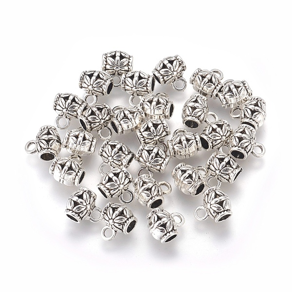PandaHall Tibetan Style Alloy Tube Bails, Loop Bails, Bail Beads, Lead Free and Cadmium Free, Nickel Free, Antique Silver, 7.5mm, Hole...
PandaHall Tibetan Style Alloy Tube Bails, Loop Bails, Bail Beads, Lead Free and Cadmium Free, Nickel Free, Antique Silver, 7.5mm, Hole...