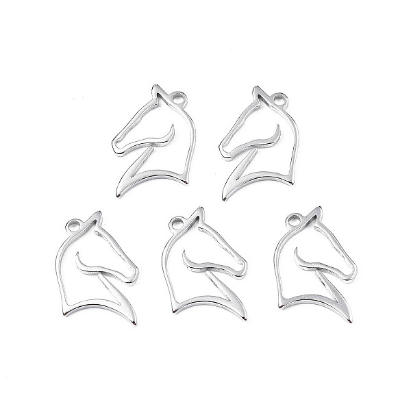 PandaHall 201 Stainless Steel Pendants, Horse, Stainless Steel Color, 22x17x1.5mm, Hole: 1.8mm 201 Stainless Steel Horse
PandaHall 201 Stainless Steel Pendants, Horse, Stainless Steel Color, 22x17x1.5mm, Hole: 1.8mm 201 Stainless Steel Horse