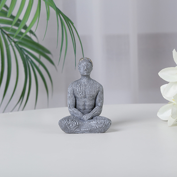 PandaHall Resin Yoga Man Prayer Statue, Fengshui Meditation Sculpture Home Decoration, Slate Gray, 36x60x80mm Resin Human
PandaHall Resin Yoga Man Prayer Statue, Fengshui Meditation Sculpture Home Decoration, Slate Gray, 36x60x80mm Resin Human
